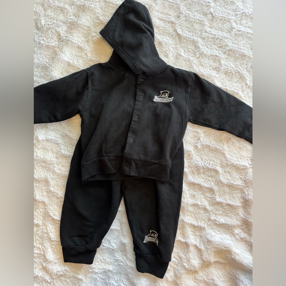 Providence College Friars Black Hoodie and Sweatpants Set